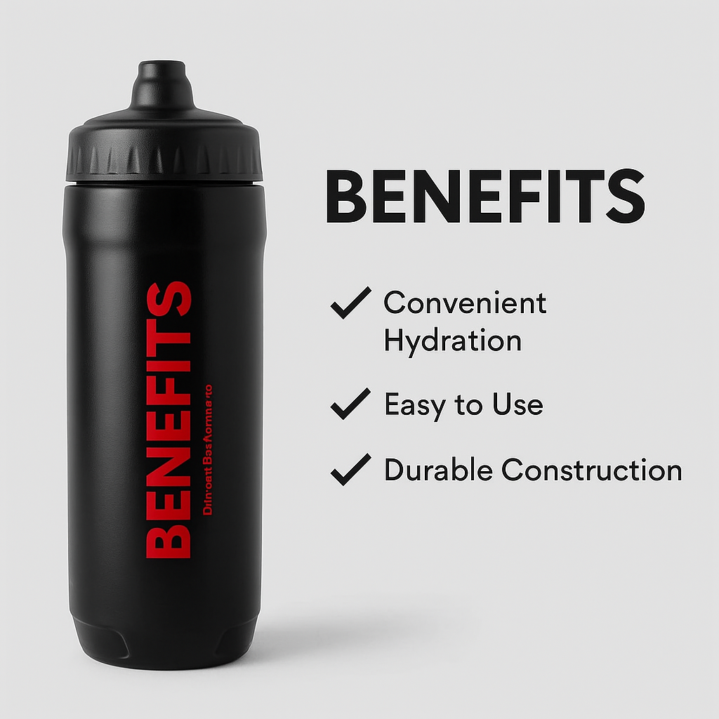 Eco-Hydrate 500ml Running Bottle with Hand Elastic Strap