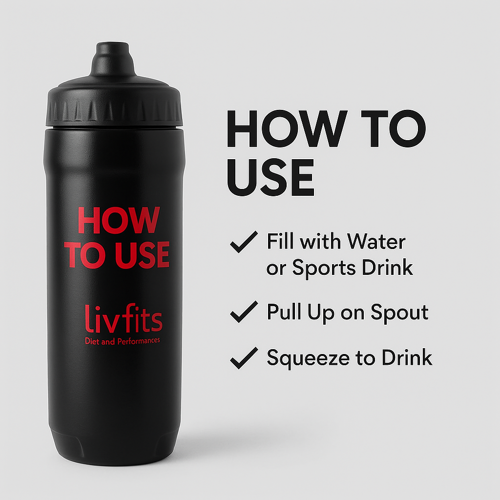 Eco-Hydrate 500ml Running Bottle with Hand Elastic Strap