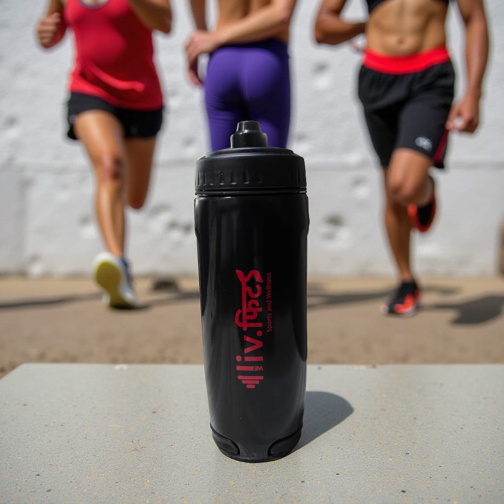 Eco-Hydrate 500ml Running Bottle with Hand Elastic Strap